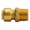 Quickfitting 3/8in Push-to-Connect x 1/2in MNPT Brass Male Straight Reducing Adapter Fitting LF840MR - alternate 2